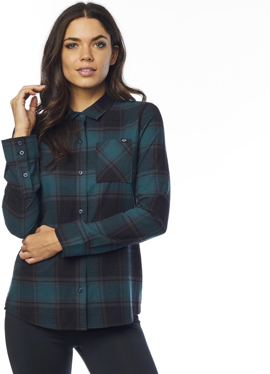 Fox Clothing Kick It Womens Long Sleeve Flannel Shirt product image