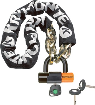 Kryptonite New York Chain With EV Series 4 Disc Lock - Gold Sold Secure