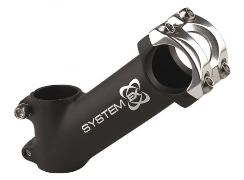 SystemEx Gloss Black Bike Mtb Handlebar Stem 90mm x 7 degree x 31.8mm Bar Clamp
