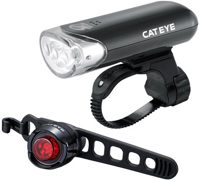 Cateye EL135 Front & ORB Rear Light Set