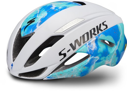 Specialized S-Works Evade II Helmet in Matte Dove Grey and Lagoon Blue