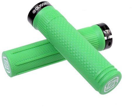 Fluro Orange Gusset S2 Clamp-On Grips Pair