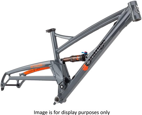 orange full suspension frame