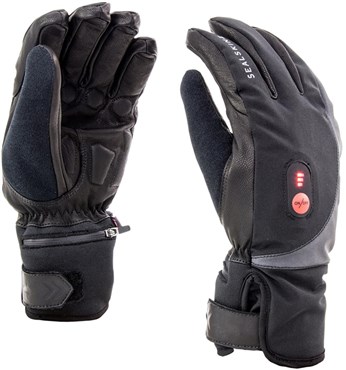 Sealskinz Cold Weather USB Heated Cycling Gloves - Black / Medium