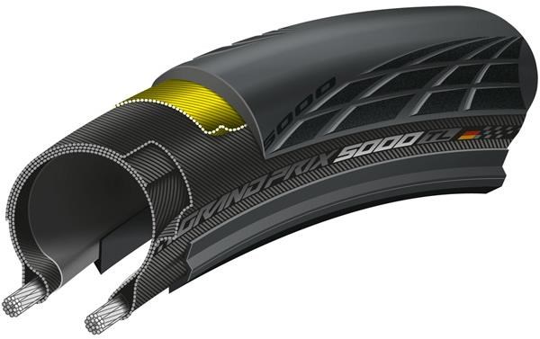 Continental Grand Prix 5000 Tubeless BlackChili Folding Tyre product image