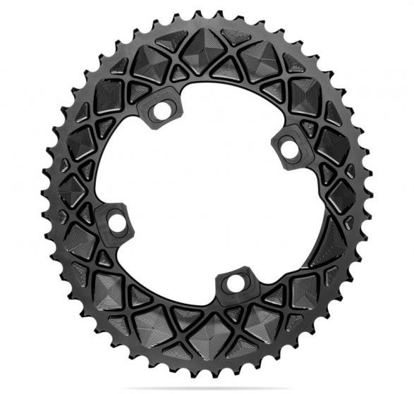 Road Oval 2x Chainring For All 4 & 5 Bolt FSA ABS Cranks image 0