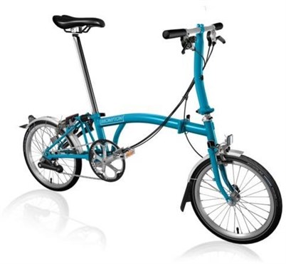 Tredz - Brompton S6L Lagoon | Foldecykler Brompton S6L - Lagoon Blue 2019 - Folding Bike | Foldecykler