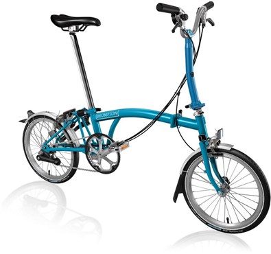 Tredz - Brompton M6L Lagoon | Foldecykler Brompton M6L - Lagoon Blue 2019 - Folding Bike | Foldecykler