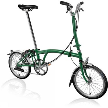 Tredz - Brompton H6L Racing | Foldecykler Brompton H6L - Racing Green 2019 - Folding Bike | Foldecykler