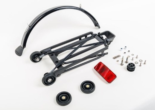 Brompton Rack Set Complete with 4 Rollers and Mudguard
