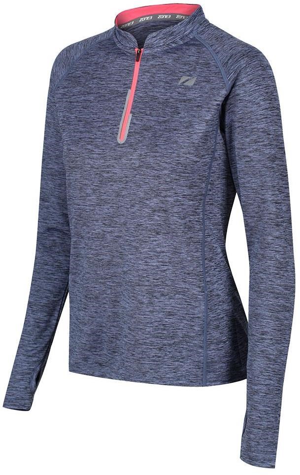 Zone3 Zip Soft-Touch Technical Womens Long Sleeve T-Shirt product image