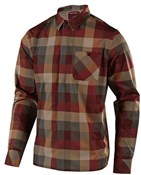 Troy Lee Designs Grind Plaid Flannel Long Sleeve Shirt