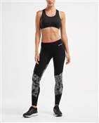 2XU Fitness Mid-Rise Colour Block Womens Tights