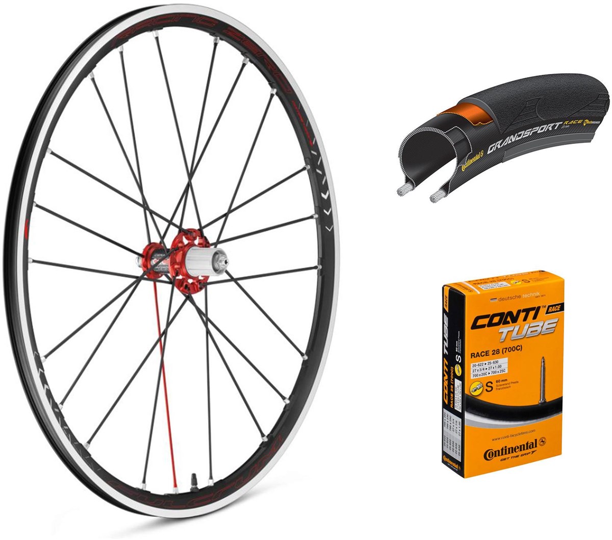 Fulcrum Racing Zero Competizione 700c Wheelset with Tyres and Tubes product image
