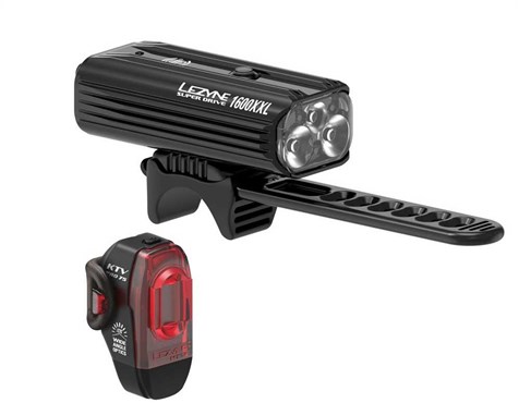 Lezyne Super Drive 1600XL/KTV Pro Smart USB Rechargeable Light Set
