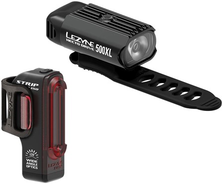 Lezyne Hecto Drive 500XL/Strip USB Rechargeable Light Set