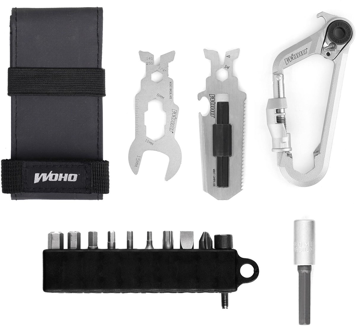 WOHO WOKit Plus Bikepacking Kit Carabiner Multi Tool product image