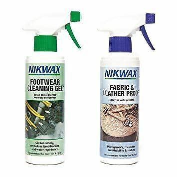 Nikwax Footwear Cleaning Gel Spray/Fabric & Leather Proof Spray product image