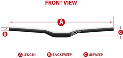Azonic Agile Downhill MTB Riser Handlebar 1" Rise
