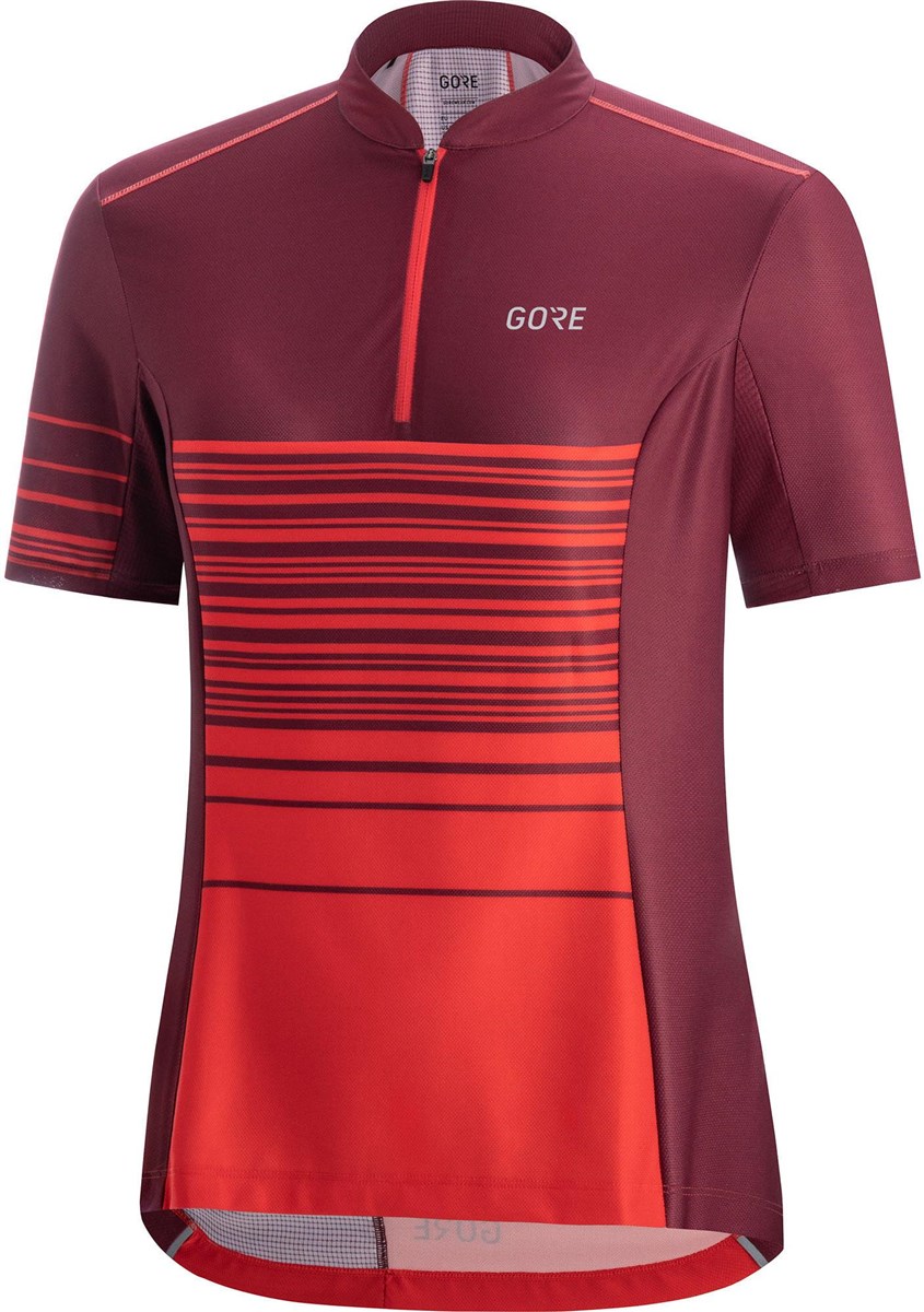 Gore C3 Womens Striped Zip Short Sleeve Jersey product image