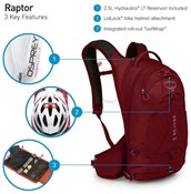 Osprey Raptor 10 Hydration Backpack