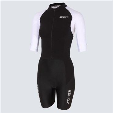 Zone3 Lava Long Distance Womens Short Sleeve Full Zip Trisuit