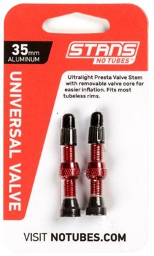 Stans Universal Presta Coloured Alloy Valve Stems Pair