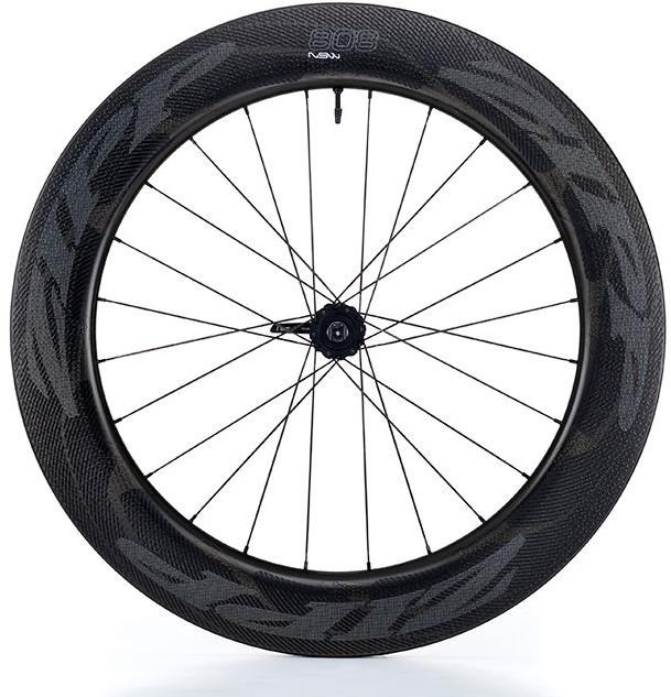 Zipp 808 Carbon Clincher Tubeless Centre Lock Disc Brake Front Road Wheel product image