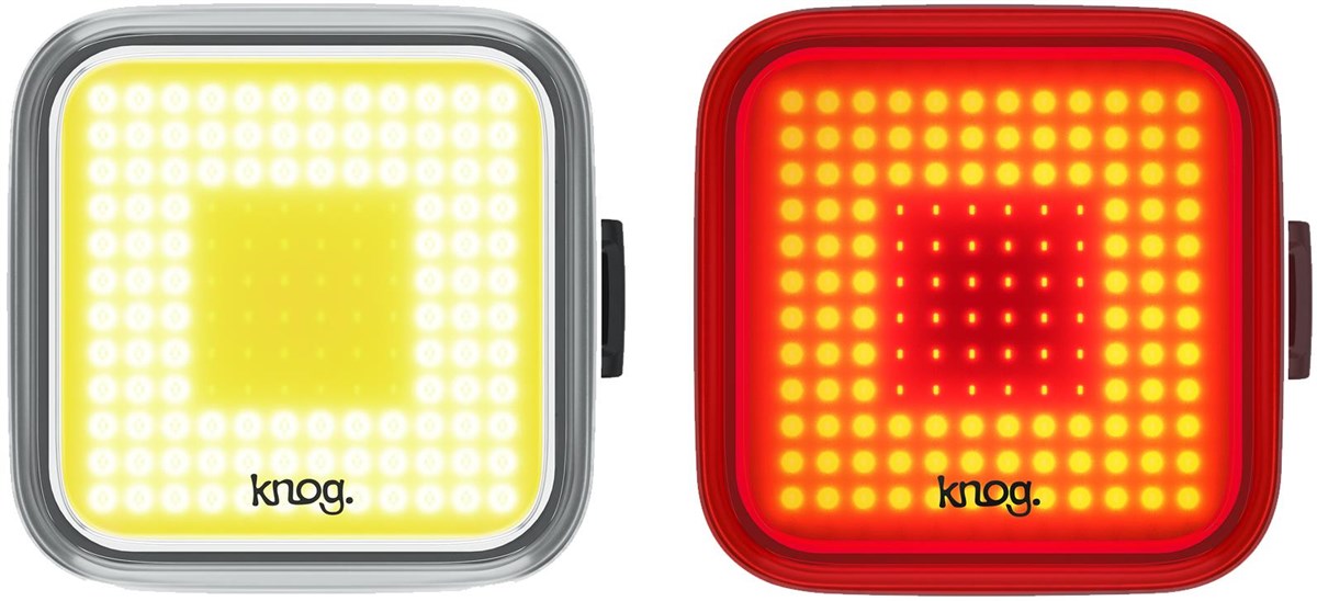 Knog Blinder Square USB Rechargeable Twinpack Light Set product image
