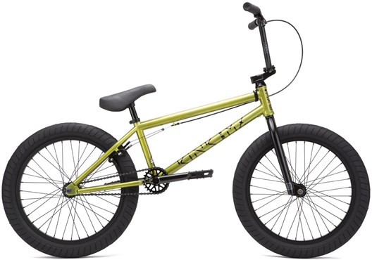 2019 Kink Launch 20" BMX Bike Gloss Raw Gold Complete BMX Bike 