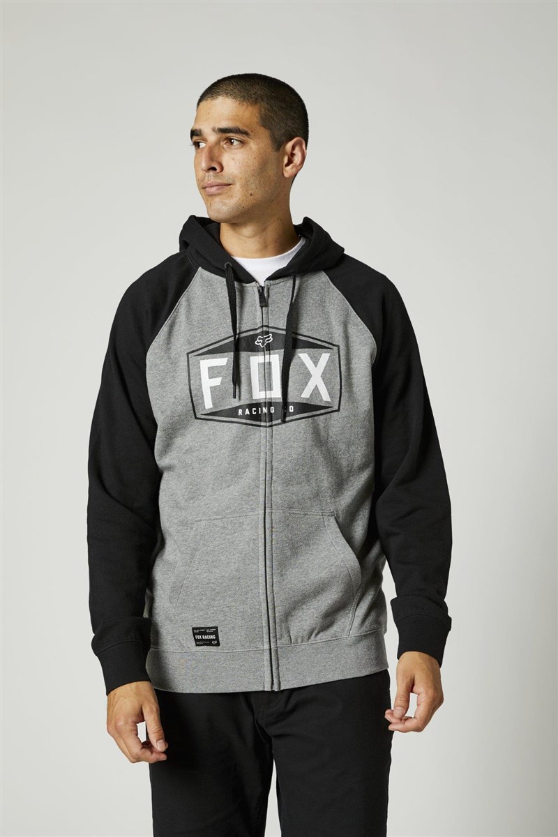 Fox Clothing Emblem Zip Raglan Fleece Hoodie product image