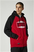 Fox Clothing Emblem Zip Raglan Fleece Hoodie