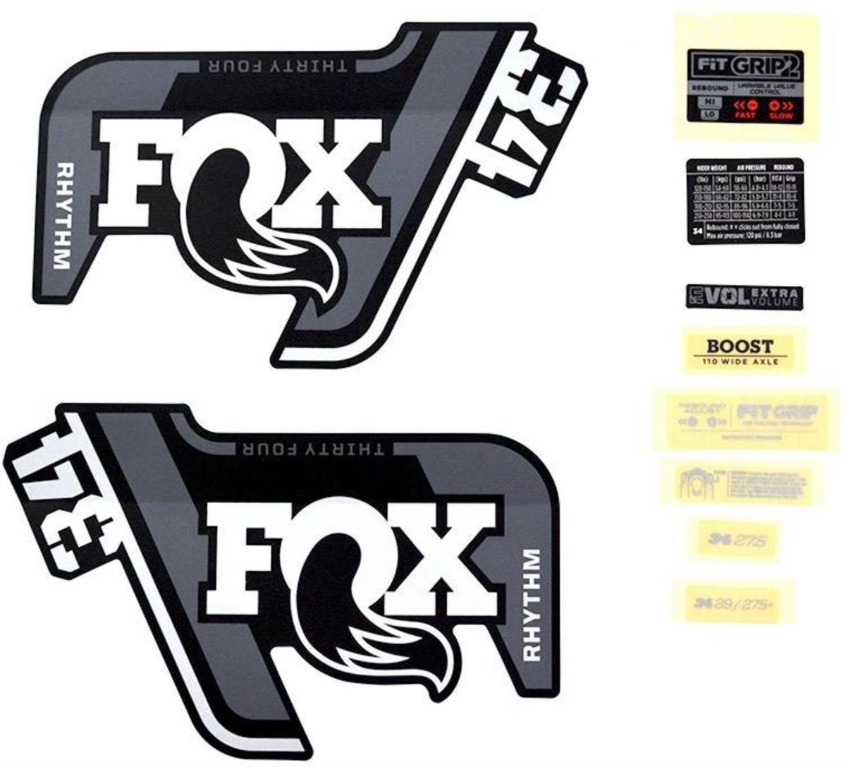 Fox Racing Shox 34 Rhythm 150 29 Decal set product image