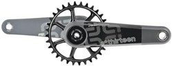 E-Thirteen XCX Race Carbon Mountain Crank with Self Extractor - No BB, No Ring - Standard Decals