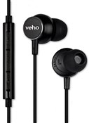 Veho Z3 Noise Isolating In-Ear Stereo Headphones with Built-in Microphone & Remote Control