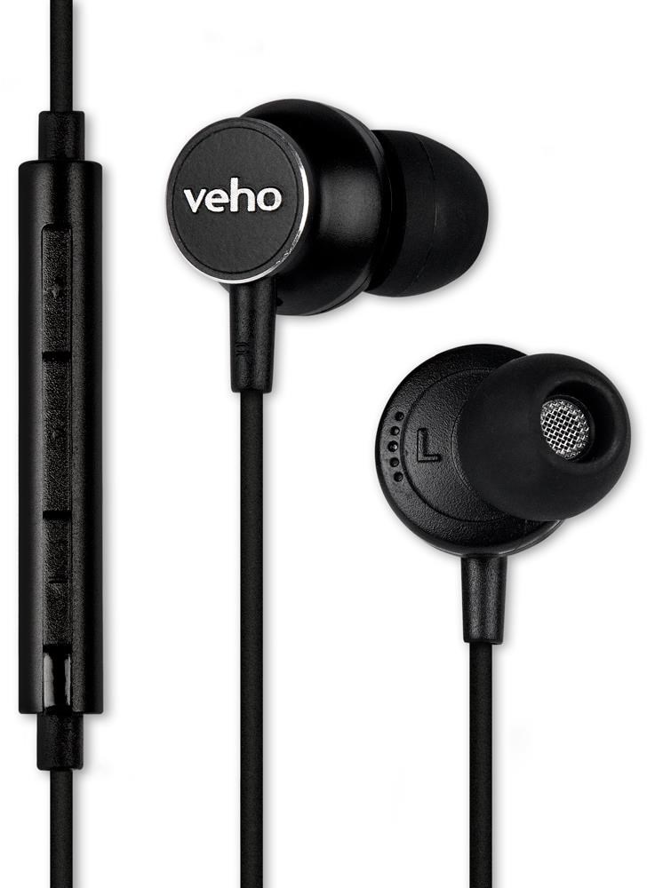 Veho Z3 Noise Isolating In-Ear Stereo Headphones with Built-in Microphone & Remote Control product image