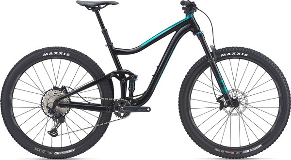 Image of Giant Trance 29 2 2021 Full Suspension Mountain Trail Bike Teal in Black, Size Large | Rutland Cycling
