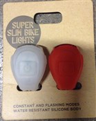 Tredz Super Slim Bike Light Set