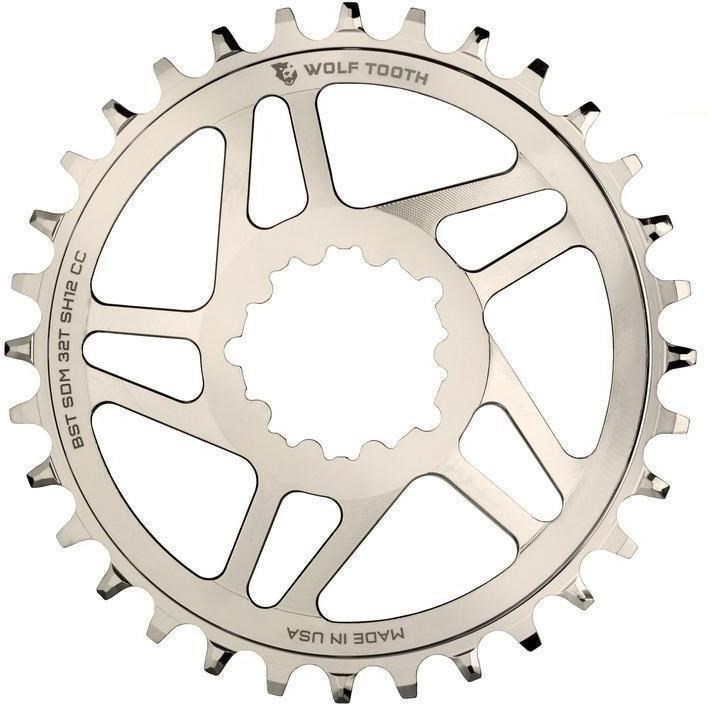 Wolf Tooth Direct Mount Chainring for eeWings / Sram Boost Nickel Shimano HG+ product image
