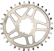 Wolf Tooth Elliptical Direct Mount Chainring for eeWings / SRAM Boost Nickel Shimano HG+