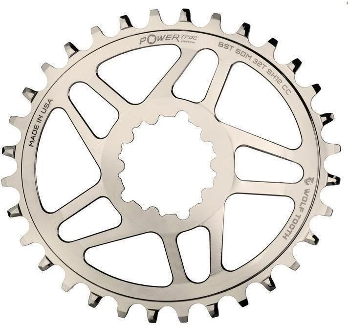 Wolf Tooth Elliptical Direct Mount Chainring for eeWings / SRAM Boost Nickel Shimano HG+ product image