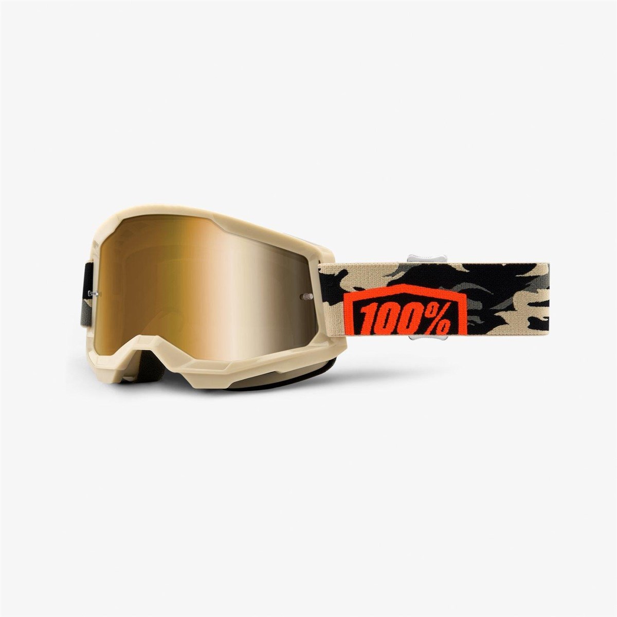 100% Strata 2 True Gold Lens Goggles product image