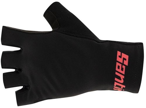 Santini Istino Long Cuff Mitts / Short Finger Cycling Gloves