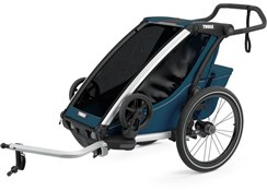 Thule Chariot Cross 1 Child Trailer with Cycling and Strolling Kit
