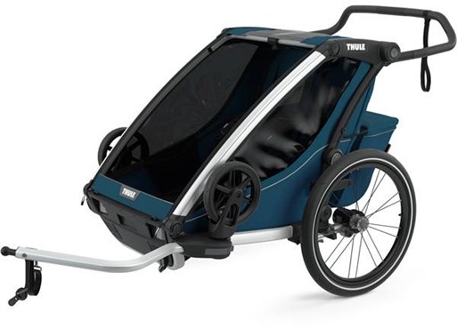 Thule Chariot Cross 2 Child Trailer with Cycling and Strolling Kit
