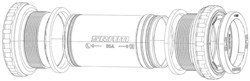 SRAM Quarq Road Bottom Bracket Spindle Spacer Kit BB30