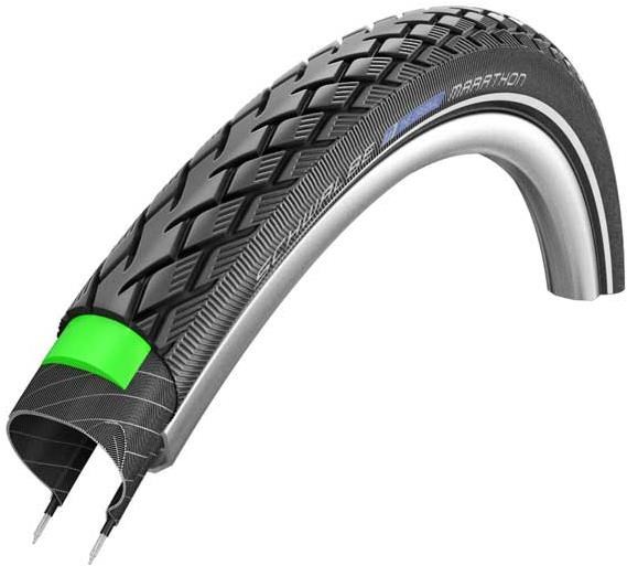 Schwalbe Marathon Reflective GreenGuard Wired 18" E-Bike Tyre product image