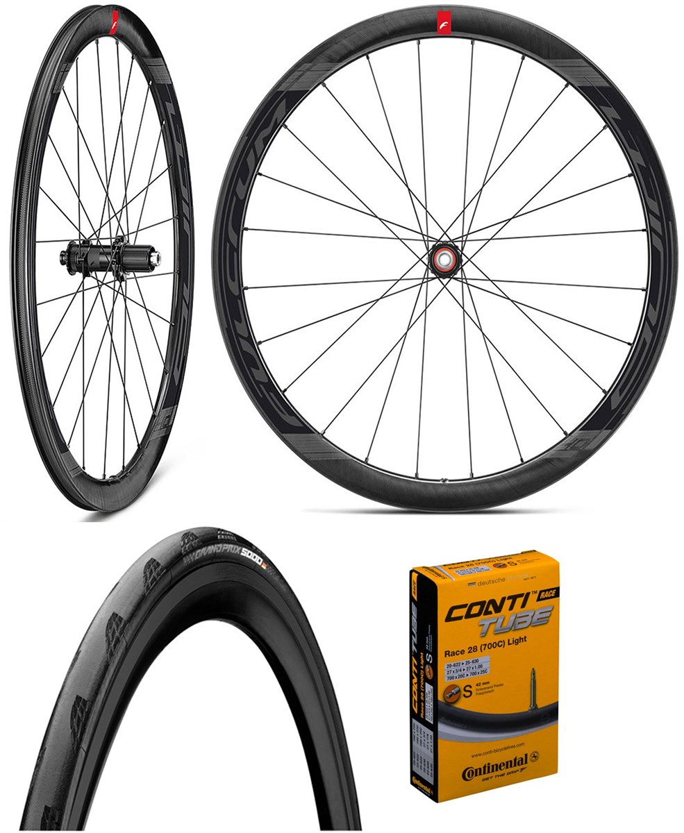 Fulcrum WIND 40 DB HG Wheelset with Free GP5000 Tyres & Tubes product image