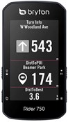 Bryton Rider 750T GPS Cycle Computer with ANT+/BLE HRM / Cadence / Speed Sensor