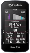 Bryton Rider 750T GPS Cycle Computer with ANT+/BLE HRM / Cadence / Speed Sensor